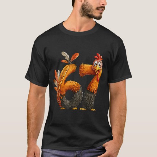 6 7 Thanksgiving Funny Turkey Thanksgiving 67 Men T-Shirt (Vorderseite)
