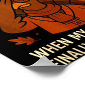 6-7 Thanksgiving Teacher Six Seven 67 Turkey  Poster (Ecke)