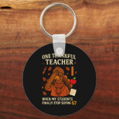 6-7 Thanksgiving Teacher Six Seven 67 Turkey  Schlüsselanhänger (Vorderseite)