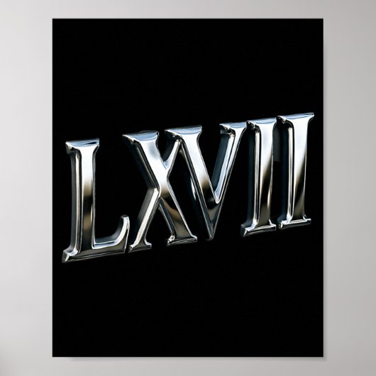 6-7 Trends S Six-seven Car Badge Effect S Roman Nu Poster (Vorne)