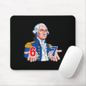 6 7 Washington Lustig 67 Kostüm Meme Sechs Sieben  Mousepad (Mit Mouse)
