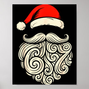 6 7 Weihnachten 67 Santa Six Seven Weihnachten Jun Poster