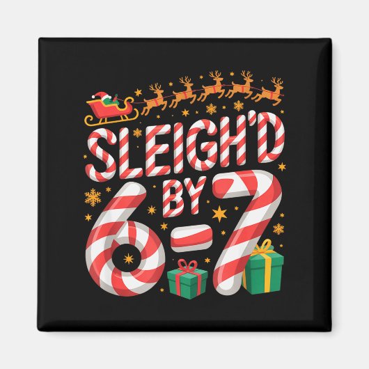 6-7 Weihnachten Hässlicher Pullover Sechs Sieben X Magnet (Vorne)
