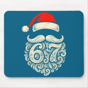 6 7 Weihnachten Lustig 67 Weihnachtsmann Sechs Sie Mousepad