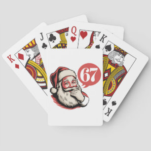 6 7 Weihnachten Sechs Sieben Brainrot Weihnachtsma Spielkarten