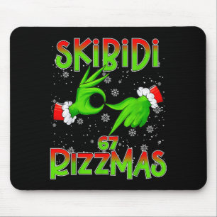 6 7 Weihnachten Skibidi Rizzmas 67 Meme Gen Alpha Mousepad