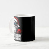 6 7 Weihnachtsmann Gesicht Six Seven Meme Lustig 6 Kaffeetasse (Vorderseite Links)