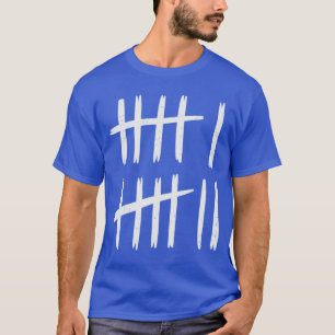 6 7 Zahl 67 Sechs Sieben Strichmarken Meme Männer T-Shirt
