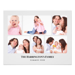 6 Abschnitte Minimalistische graue Rahmen für das Fotodruck