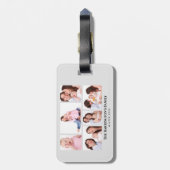 6 Abschnitte Minimalistische graue Rahmen für das  Gepäckanhänger (Rückseite vertikal)