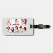 6 Abschnitte Minimalistische graue Rahmen für das  Gepäckanhänger (Rückseite horizontal)