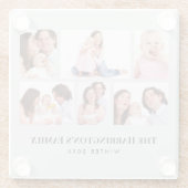 6 Abschnitte Minimalistische graue Rahmen für das Glasuntersetzer (Rückseite)