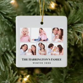 6 Abschnitte Minimalistische graue Rahmen für das Keramikornament