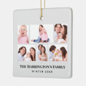 6 Abschnitte Minimalistische graue Rahmen für das  Keramikornament (Links)