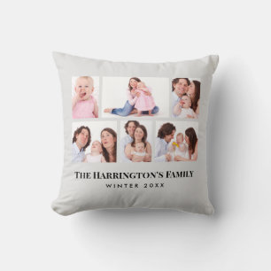 6 Abschnitte Minimalistische graue Rahmen für das  Kissen