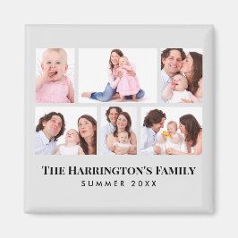 6 Abschnitte Minimalistische graue Rahmen für das Magnet