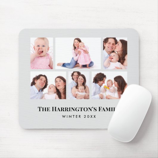 6 Abschnitte Minimalistische graue Rahmen für das Mousepad (Mit Mouse)