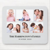 6 Abschnitte Minimalistische graue Rahmen für das Mousepad (Vorne)