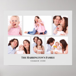 6 Abschnitte Minimalistische graue Rahmen für das  Poster