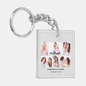 6 Abschnitte Minimalistische graue Rahmen für das Schlüsselanhänger (Vorderseite links)