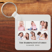 6 Abschnitte Minimalistische graue Rahmen für das  Schlüsselanhänger (Vorderseite)