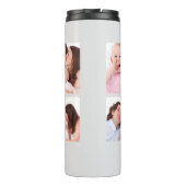 6 Abschnitte Minimalistische graue Rahmen für das Thermosbecher (Rückseite)