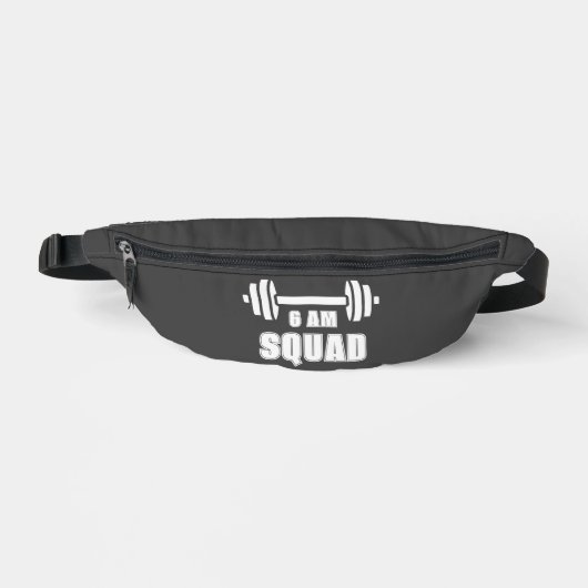 6 AM Squad Unisex Workout Bauchtasche (Vorderseite)