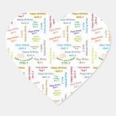 6. April Herz-Aufkleber (Vorderseite)