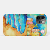 *~* 6 Aquarellsee Strand Umbrella Sand Case-Mate iPhone Hülle (Rückseite (Horizontal))