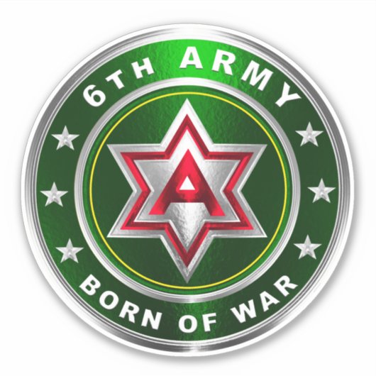 6. Armee Aufkleber (Vorderseite)