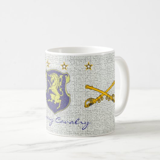 6. ARMY CAVALRY KAFFEETASSE (VorderseiteRechts)