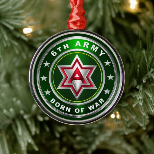 6. ARMY Metal Ornament Aus Metall (Baum)