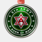 6. ARMY Metal Ornament Aus Metall (Vorne)