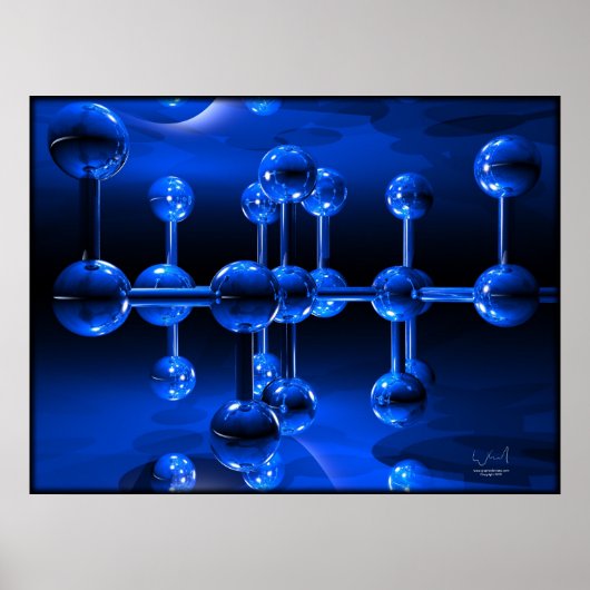 6 Bälle Abstrakt Poster (Vorne)