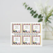 6 Bauzone - Gefälligkeitstags Einladungspostkarte (Stehend Vorderseite)