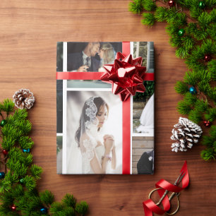 6 Benutzerdefinierte Foto Collage Favoriten Moment Geschenkpapier