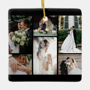 6 Benutzerdefinierte Foto Collage Favoriten Moment Keramikornament