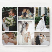 6 Benutzerdefinierte Foto Collage Favoriten Moment Mousepad (Vorne)