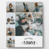 6 Benutzerdefinierte Fotocollage Beste Mutter über Fotoplatte (Vorderseite)