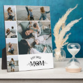6 Benutzerdefinierte Fotocollage Beste Mutter über Fotoplatte (Seite)