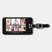 6 Bereiche Benutzerdefinierte schwarze Rahmen für Gepäckanhänger (Vorderseite horizontal)