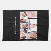 6 Bereiche Benutzerdefinierte schwarze Rahmen für Geschirrtuch (Horizontal)