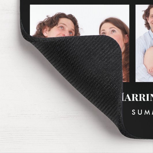 6 Bereiche Benutzerdefinierte schwarze Rahmen für Mousepad (Ecke)