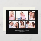 6 Bereiche Benutzerdefinierte schwarze Rahmen für Postkarte (Vorne/Hinten)