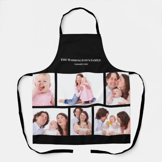 6 Bereiche Benutzerdefinierte schwarze Rahmen für Schürze (Vorderseite)