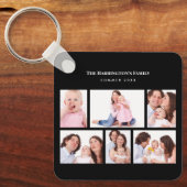 6 Bereiche Benutzerdefiniertes Foto Einfache elega Schlüsselanhänger (Vorderseite)