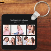 6 Bereiche Benutzerdefiniertes Foto Einfache elega Schlüsselanhänger (Rückseite)