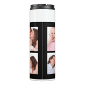 6 Bereiche Benutzerdefiniertes Foto Einfache elega Thermosbecher (Rückseite)