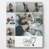 6 Best Stepmom Ever Custom Photo Collage  Fotoplatte (Vorderseite)