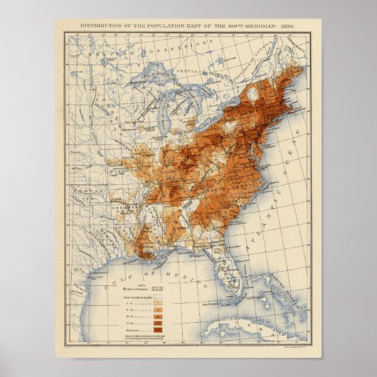 6 Bevölkerung 1830 Poster (Vorne)